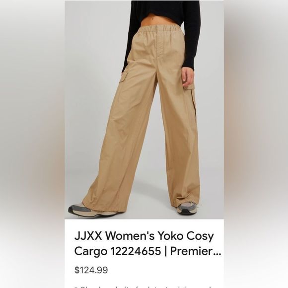 JXYOKO Cosy Cargo High Waist Pant - Size Sm JJXX - Picture 1 of 13